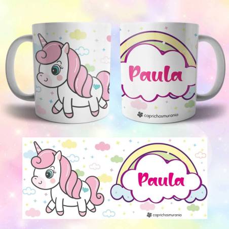 Regalos para niñas - Taza con unicornio personalizada