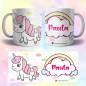 Taza Unicornio personalizada Mod. 3 Plástico