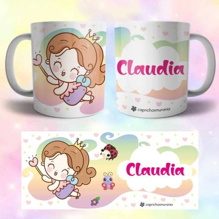 Regalos para niñas - Taza con hada personalizada