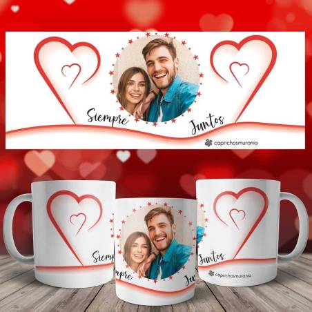 Taza con foto Siempre Juntos - Regalos para parejas