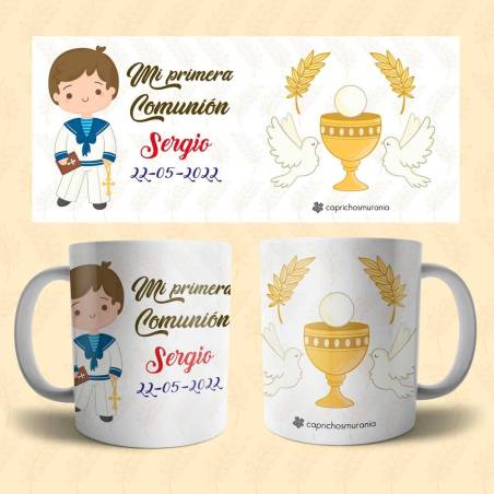 Taza de Comunión Niño personalizada - Regalos de comunión