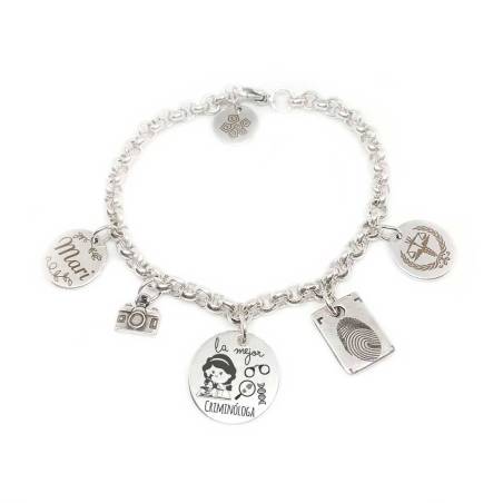 Pulsera Criminóloga personalizada - Regalos para criminólogas