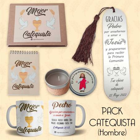 Pack Mejor Catequista personalizado (para hombre o mujer)