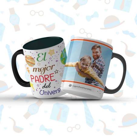 Taza con foto El mejor padre del universo - Regalos para padres