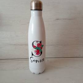 Botella personalizada con Nombre  Botella agua acero inoxidable