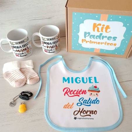 Kit Padres Primerizos personalizado - Regalos para padres primerizos