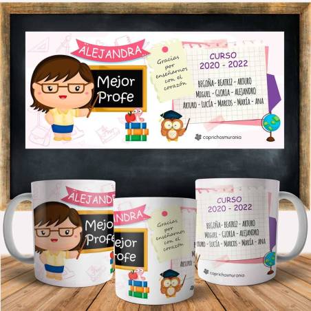 Taza Mejor Profe personalizada - Regalos para profesoras