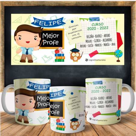 Taza Mejor Profe personalizada - Regalos para profesores