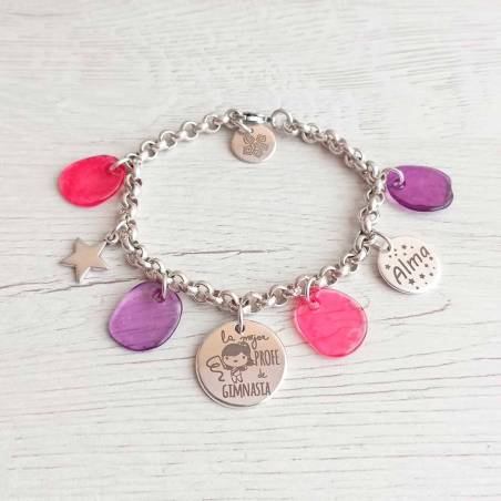 Pulsera profesora de gimnasia rítmica personalizada