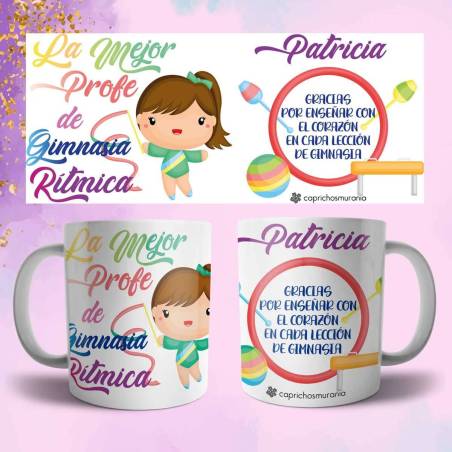 Taza Profesora de Gimnasia Ritmica personalizada