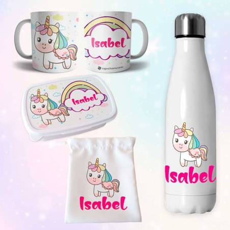 SuperPack Vuelta al cole Unicornio personalizado