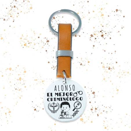 Llavero Criminólogo personalizado - Regalos para criminólogos