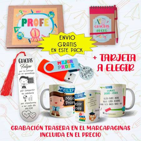 Pack Profe nº1 - Regalos para profesores