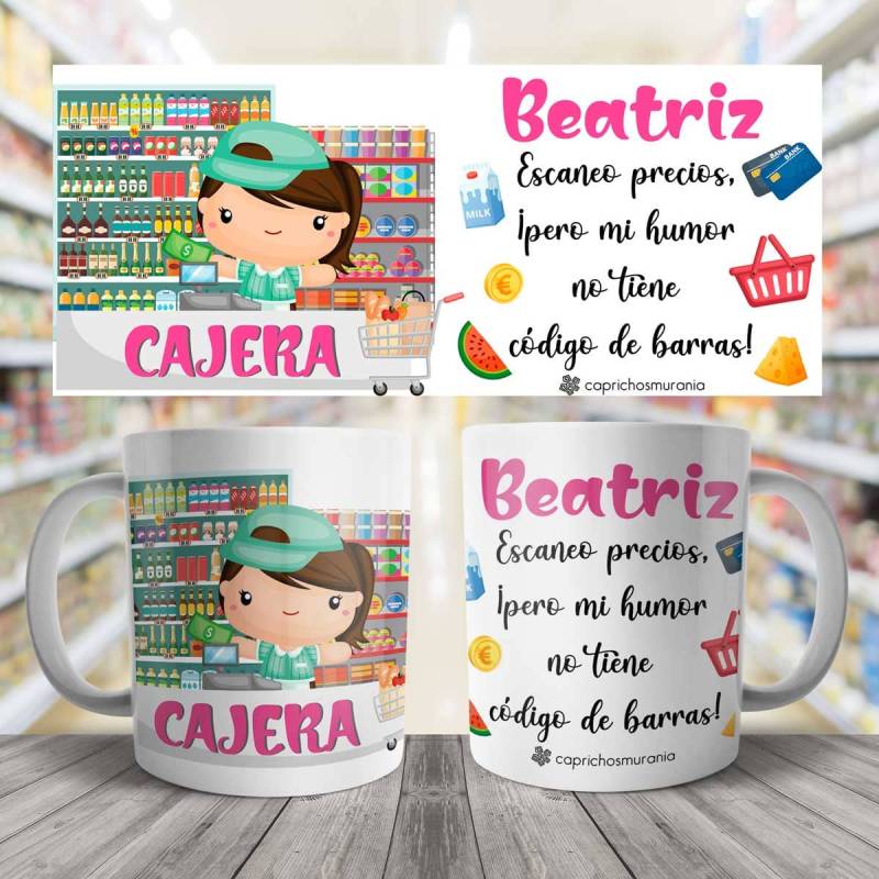 Taza Cajera personalizada