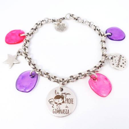 Pulsera personalizada para profesora de gimnasia ritmica.