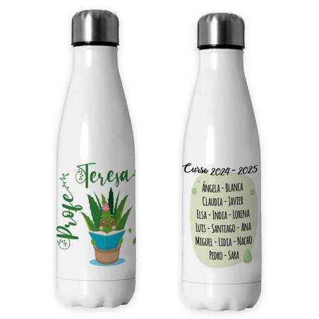 Botella térmica Profe personalizada - Regalos para profes