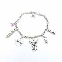 Pack Marcapáginas + Pulsera profesora de infantil personalizada