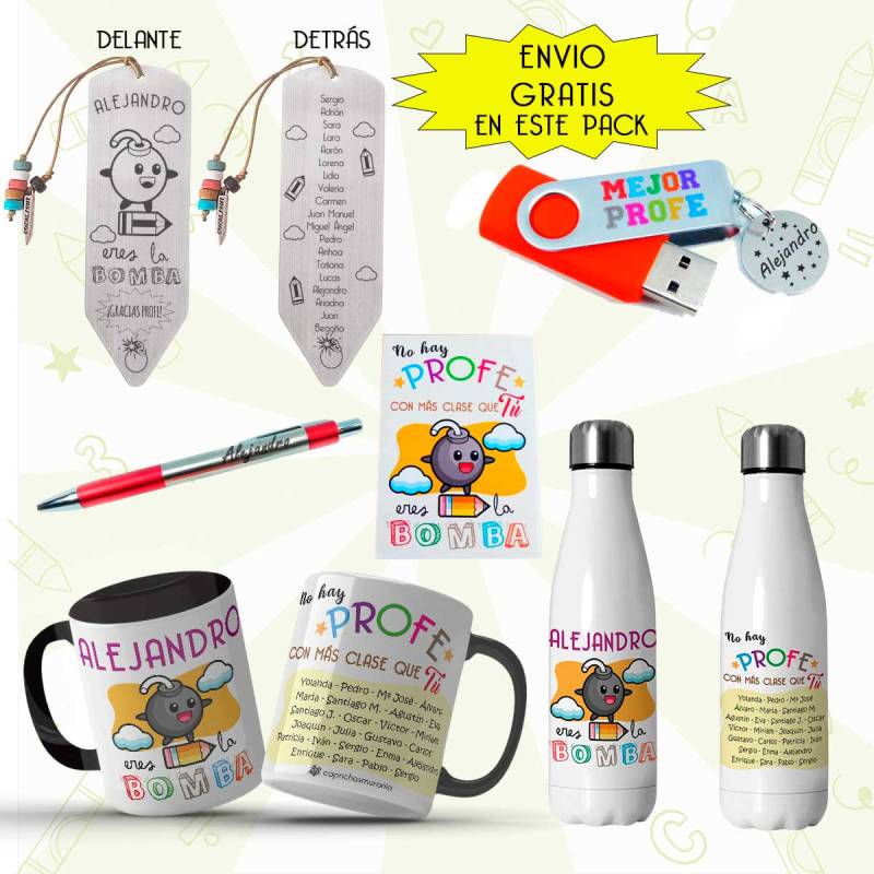 Pack Regalo Profe eres la Bomba Pack Regalo Profe eres la Bomba