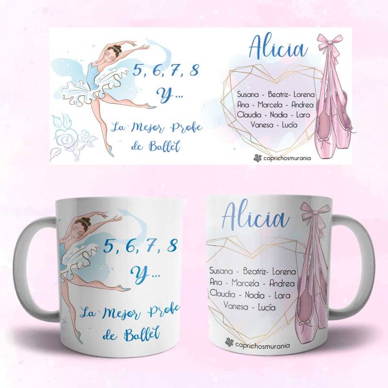 Taza Profesora de Ballet personalizada Taza Profesora de Ballet personalizada