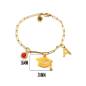Pulsera graduación personalizada Acero dorado Pulsera graduación personalizada Acero dorado