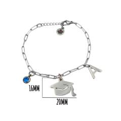Pulsera graduación personalizada Acero