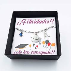 Pulsera graduación personalizada Acero