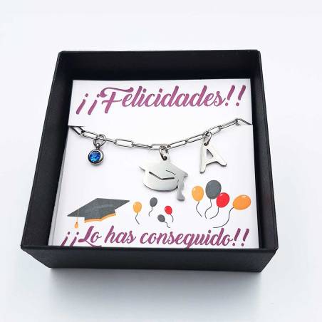 Pulsera graduación personalizada Acero