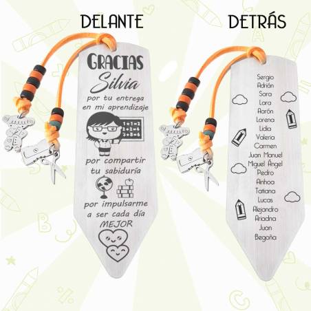 Marcapáginas personalizado para profesoras - Regalos para profesores
