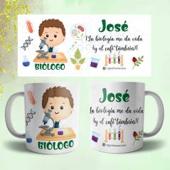 Taza Biólogo personalizada