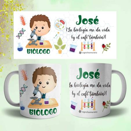 Taza Biólogo personalizada