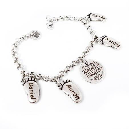 Pulsera personalizada Eres una abuela fabulosa