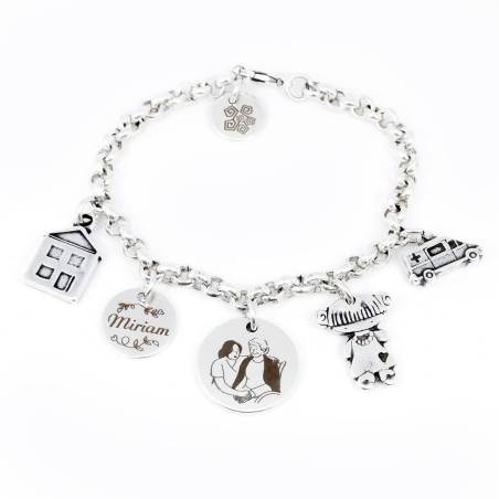 Pulsera Auxiliar Ayuda a Domicilio personalizada