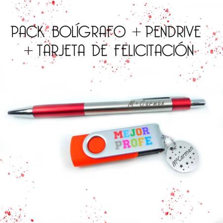 Regalos para profesores - Pack Regalo Mejor Profe personalizado