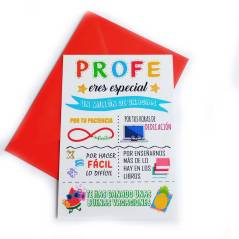 Regalos para profesores - Pack Regalo Mejor Profe personalizado