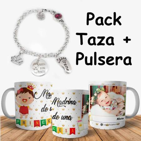 Pack Madrina de una princesa - Regalos para madrinas de bautizo